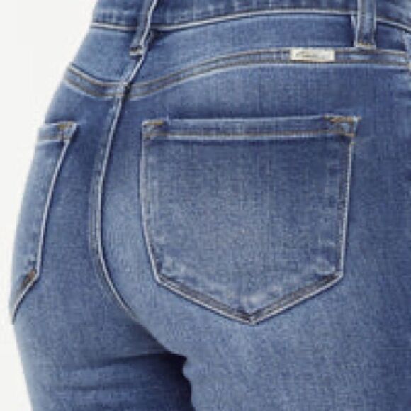 Adaline High Rise Slim Straight Leg Jeans EUC SZ 7/27 - Picture 3 of 7